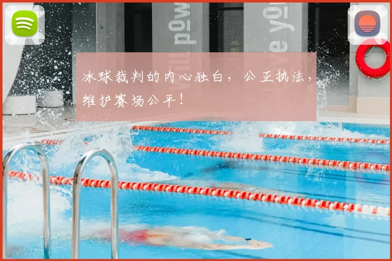 冰球裁判的内心独白，公正执法，维护赛场公平！
